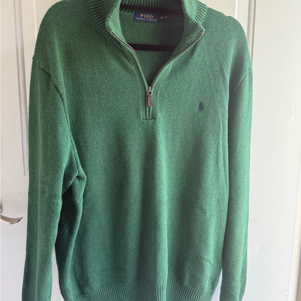 Polo by Ralph Lauren Green Zip Up Sweater